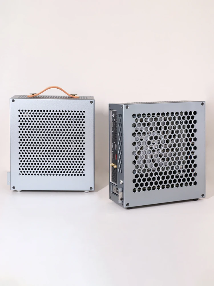 

Блок питания постоянного тока-ATX, полувысота, нож, карта, мини-itx, корпус, мягкая маршрутизация, алюминиевый сплав