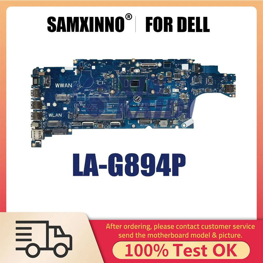 Notebook Motherboard For DELL Latitude 5400 0M9MXD LA-G894P 0P3R0F Laptop Mainboard with CPU I5 8th Gen Systemboard