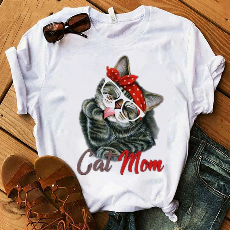 Unique  Mom Tirt Women Faion Mama Bandana Clothes Pr ex Faionable  Mom T-irt Comfortable Cotton Material