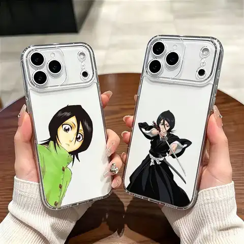 Rukia Kuchiki Bleach  Phone Case For iPhone 17 16 15 14 13 12 11 Mini Pro Max Plus Transparent Cover