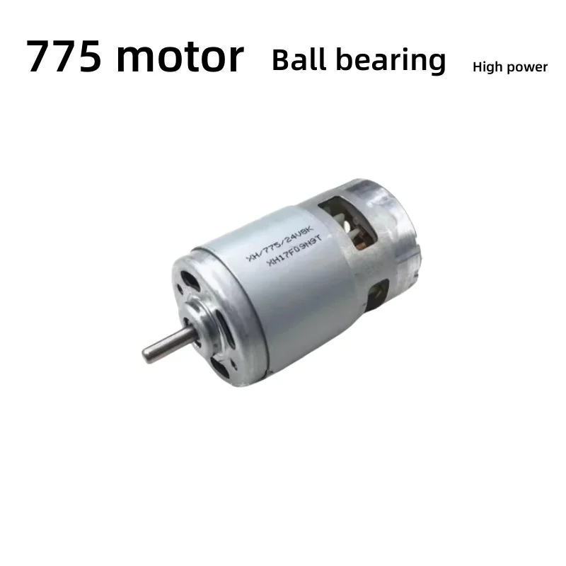

775 Motor Dual Ball Bearing High-Speed High-Torque DC Motor Hair Dryer Motor 12V 24V