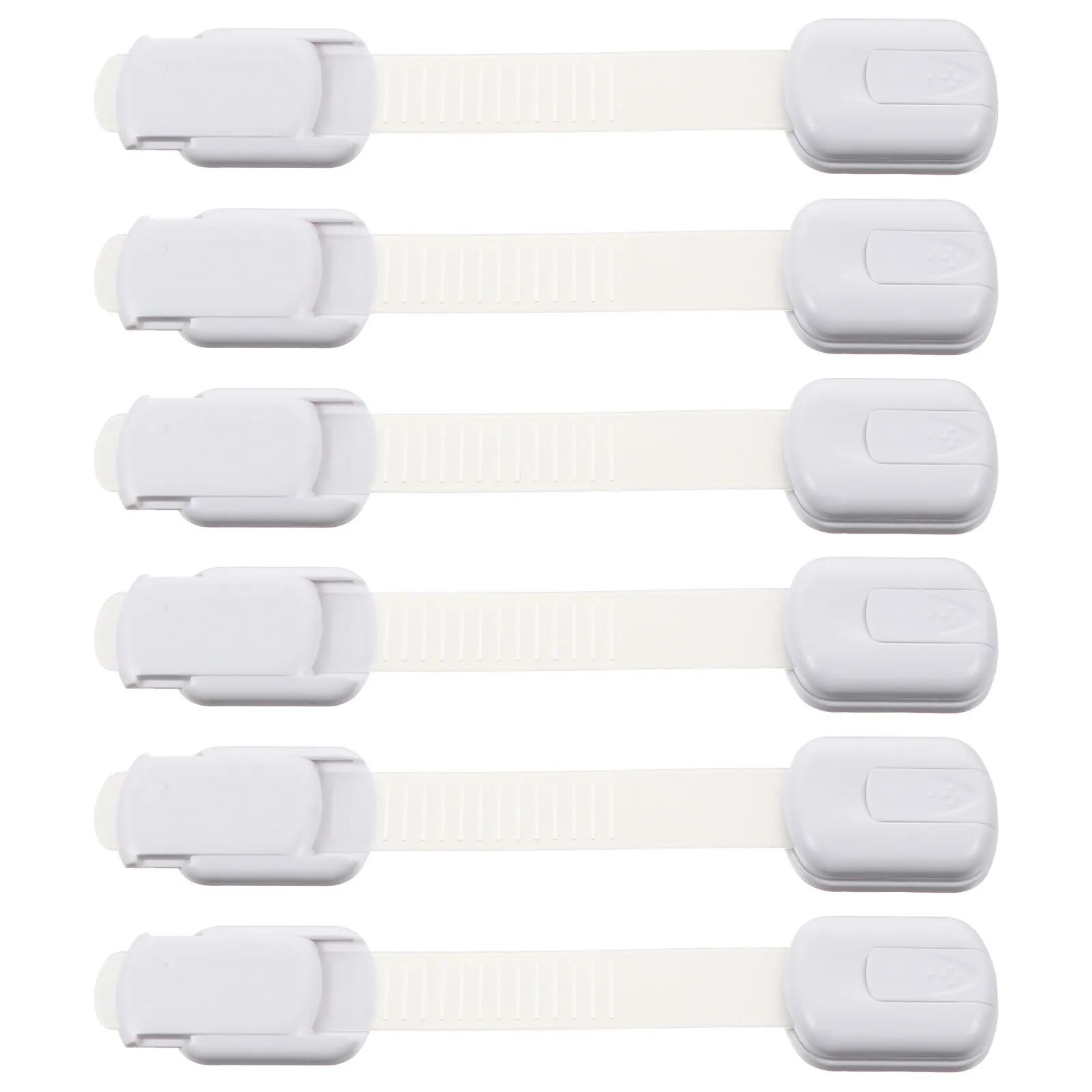 

6 Pcs Kid Safety Locks Baby Cabinet Cupboard for Children Security Proof Strap Drawer
