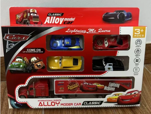 Instock 7 stks/set Pixar Auto 3 Lightning M/C/Queen Jackson Storm Mack Truck 1:55 Diecast Metalen Auto Model speelgoed Jongen Kerstcadeau