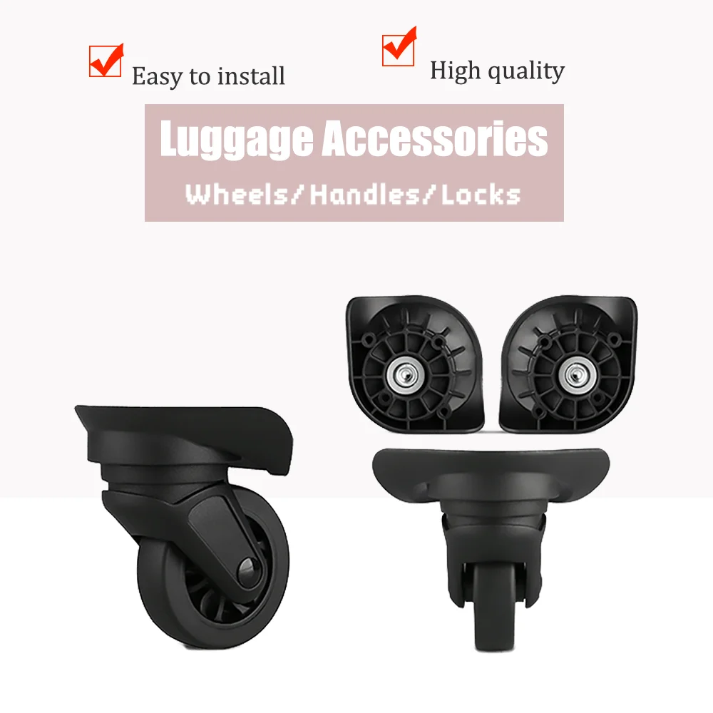 For Samsonite R06 Luggage Repair Wheels 360° Rotating Universal Caster Mute Wear-Resistant For Suitcase