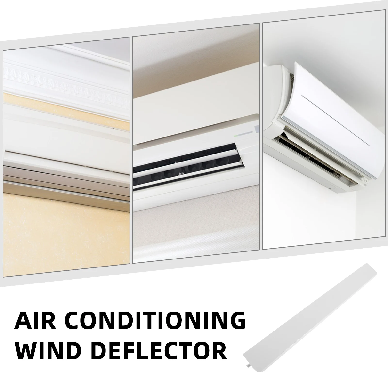 

Air Conditioner Vent Deflector Kit Durable Air Duct Side Panels For Window Units Insulation Cooling Enhanced Airflow
