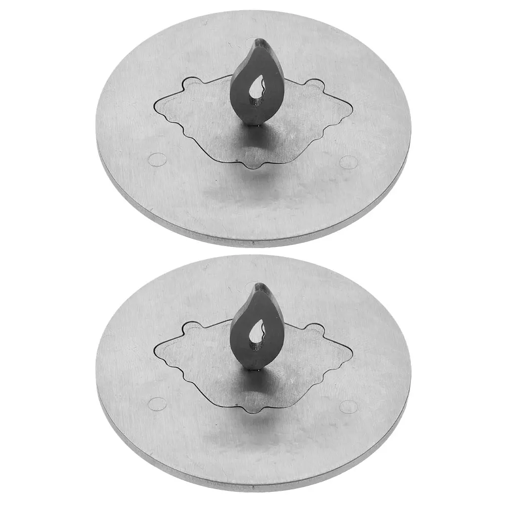 

2Pcs Stainless Steel Snuffer Universal Fit Windproof Design Decorative Care Accessories for Home Dining Table