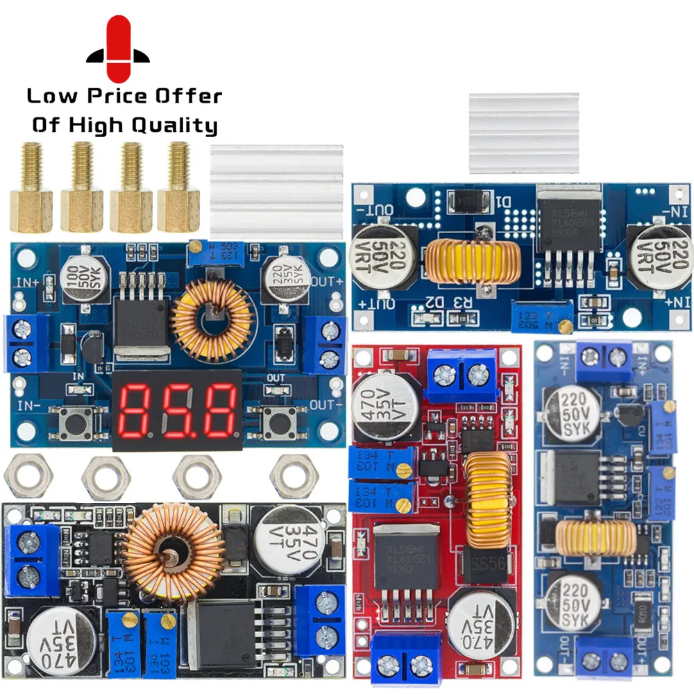 Original 5A DC to DC CC CV Lithium Battery Step down Charging Board Led Power Converter Lithium Charger Step Down Module XL4015