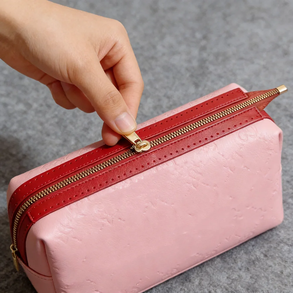 4Pcs/Set Multi-Color 31cm Pu Zipper Set DIY Handmade Zipper Pu Leather DIY Clutch Bag Accessories Bag Modification Accessories Set Yarn Woven Bag Metal Zipper Woven Bag Accessories
