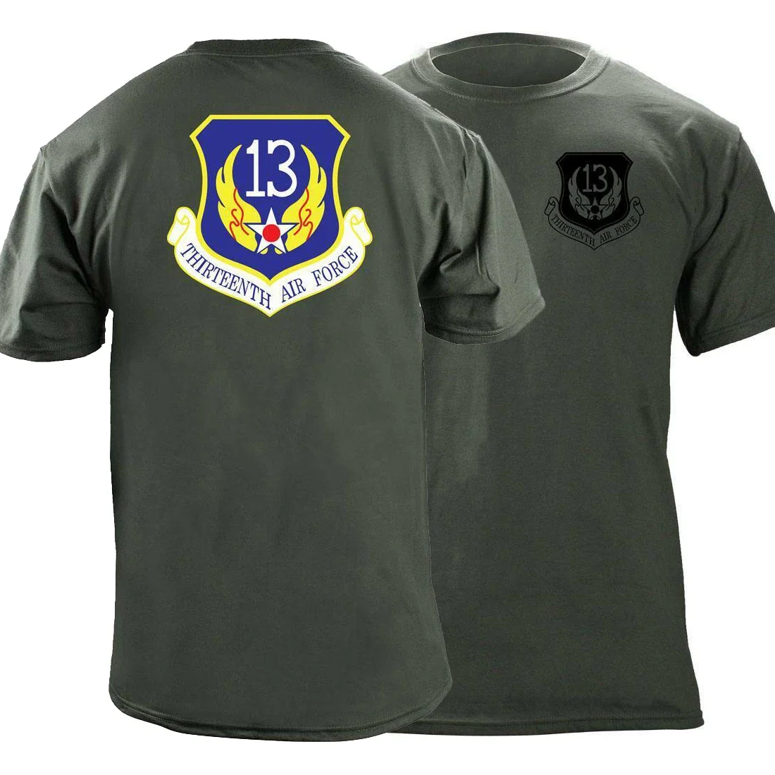 

Thirteenth Air Force Veteran Patch T-Shirt 100% Cotton O-Neck Summer Short Sleeve Casual Mens T-shirt Size S-3XL
