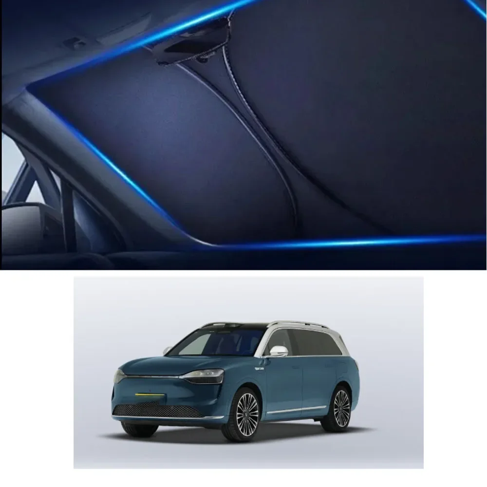 

For Aito M9 2024 Sunshades UV Protection Curtain Sun Shade Visor Front Windshield Protector Car Accessories