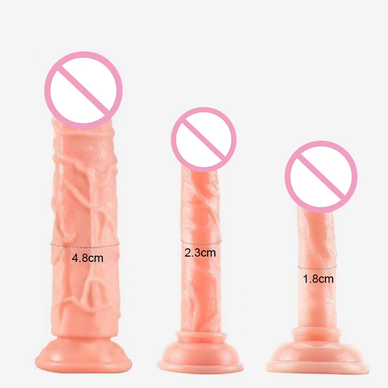 7 Size Realistic Dildo Jelly Penis Suction Cup Dildo Big Dick Female Masturbator Clitoral Stimulator Lesbian Sex Toys For Women