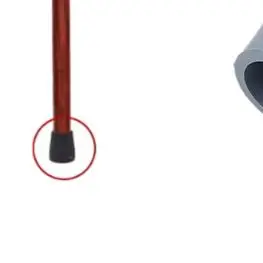 1개 신형 부드러운 교체용 고무 팁 지팡이 페룰 16/19mm 안전 지팡이용 보행 보조기구