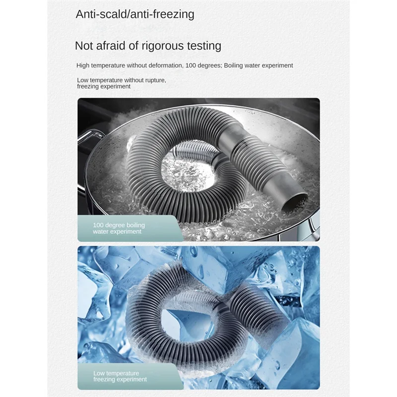 

Kitchen Sink Deodorization Sink Drain Hose Drain Filter Double Tank For Wash Basin Bathroom Sewer Parts Accessories