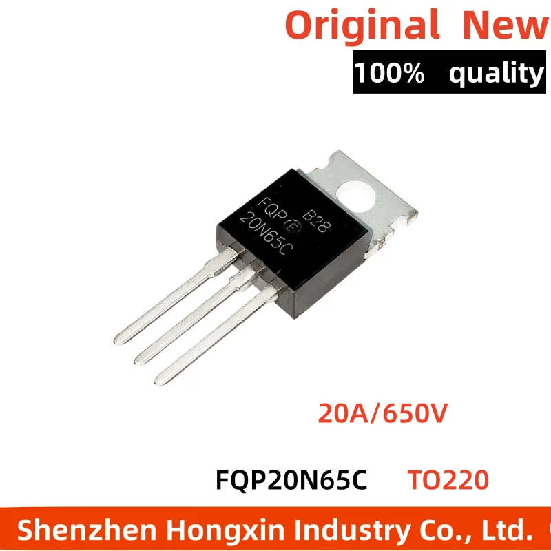 

5 pieces of [Iron Head] FQP20N65C 20N65C 20A/650V Field Effect Transistor Directly Inserted into TO220