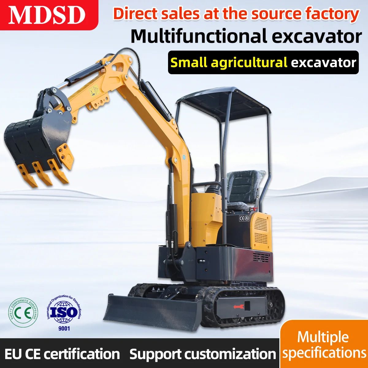 맞춤형 1.8톤 미니 굴삭기 무료 배송 유압 굴삭기 미니 굴착기 마이크로 굴삭기 쿠보타 소형 굴삭기 공장