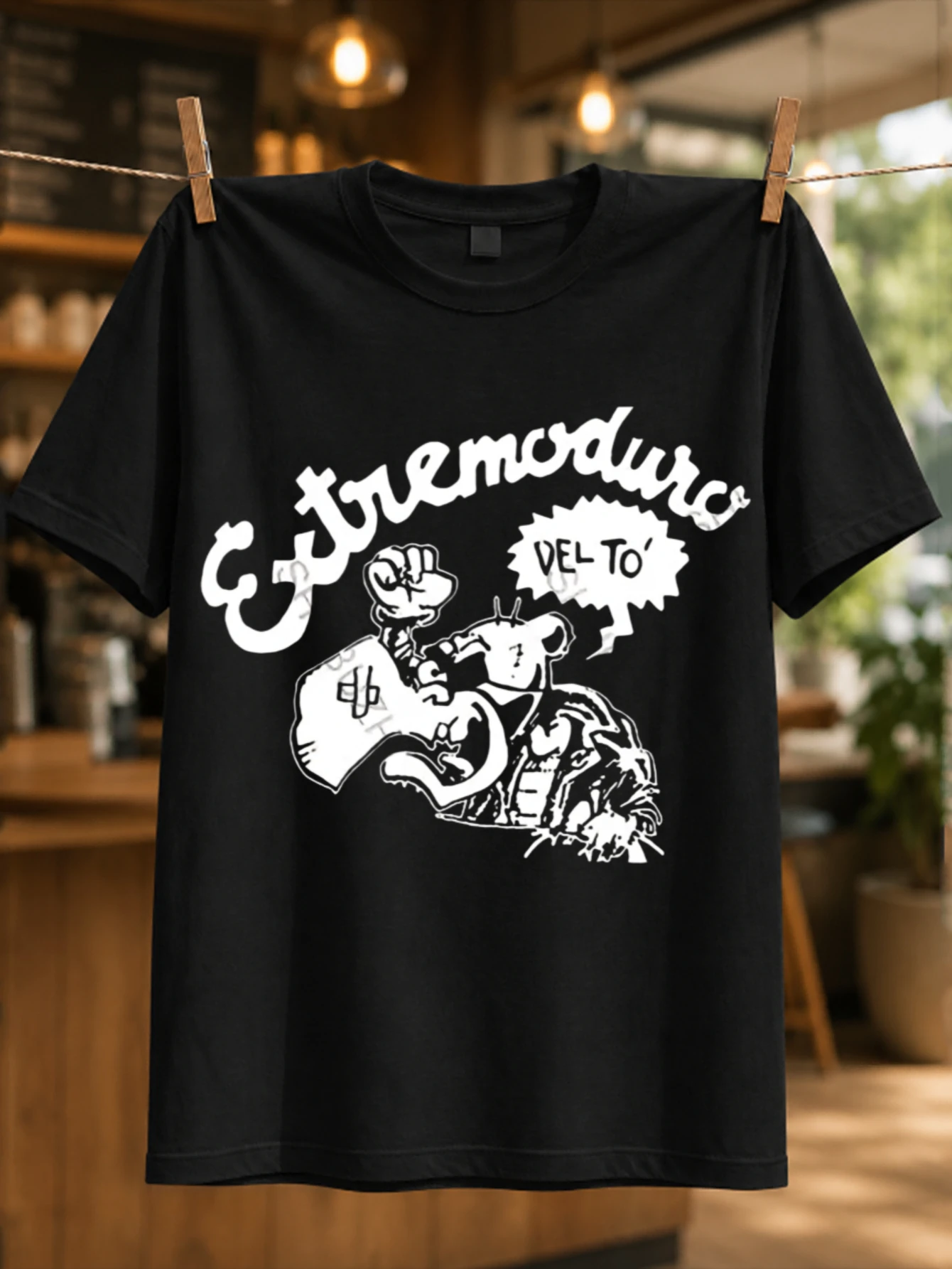 comic art with bullfighter character speech bubble and bold  hand drawn lettering Unisex All  Unisex All T-Shirt