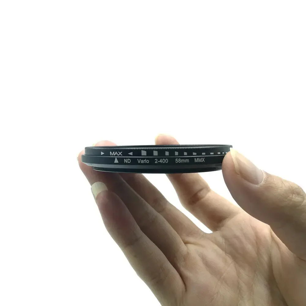 니콘 캐논 소니용 조정 가능한 ND2-400 중립 밀도 페이더, 가변 ND 필터, 37 40.5 43 46 49 52 55 58 62 67 72 77 82 86 mm