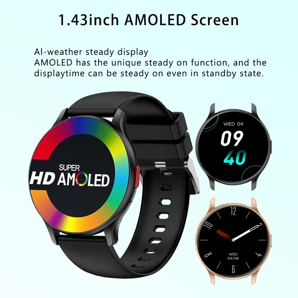 2024 New MAX11 Smartwatch for Men Women - AMOLED Always-On Display. Bluetooth Call Fitness Tracker Waterproof for Sports Stylish