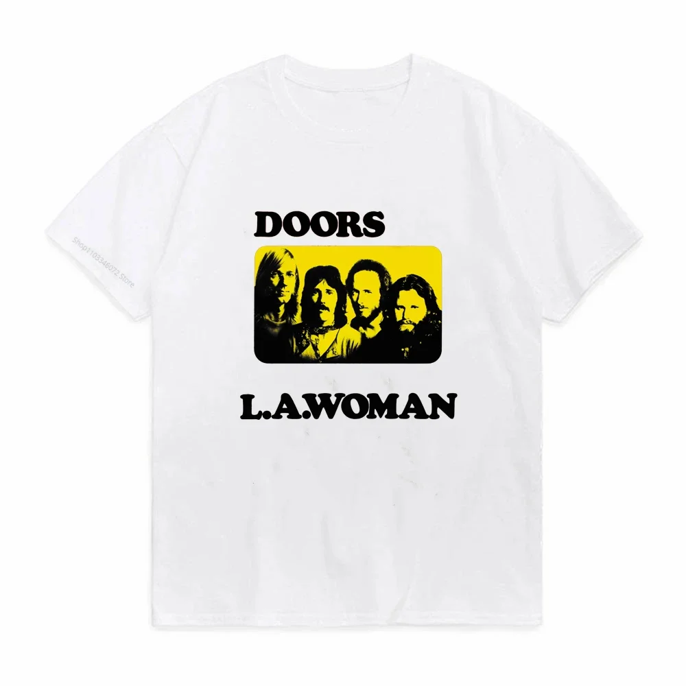 

The Door On Stage T Shirt New Adult the door live neon yellow O-Neck Top Tee Fashion Classic Summer Short Sleeve tshirt