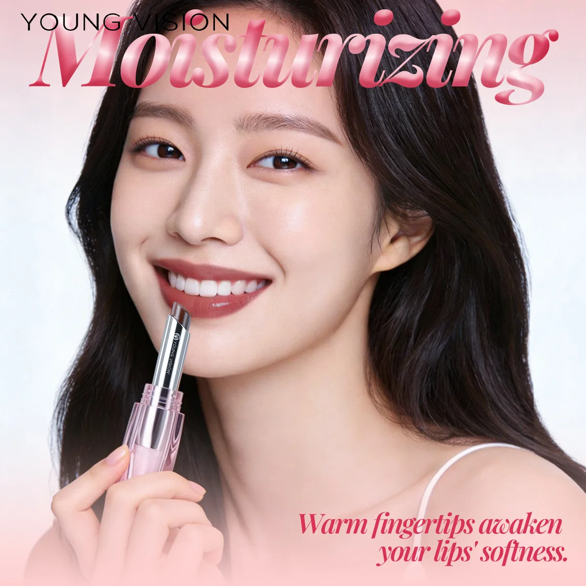 Balsamo Labbra Cangiante - Rossetto Trasparente in Gelatina, Idratante, Colore Trasparente Attivato dalla Temperatura per Uso Quotidiano