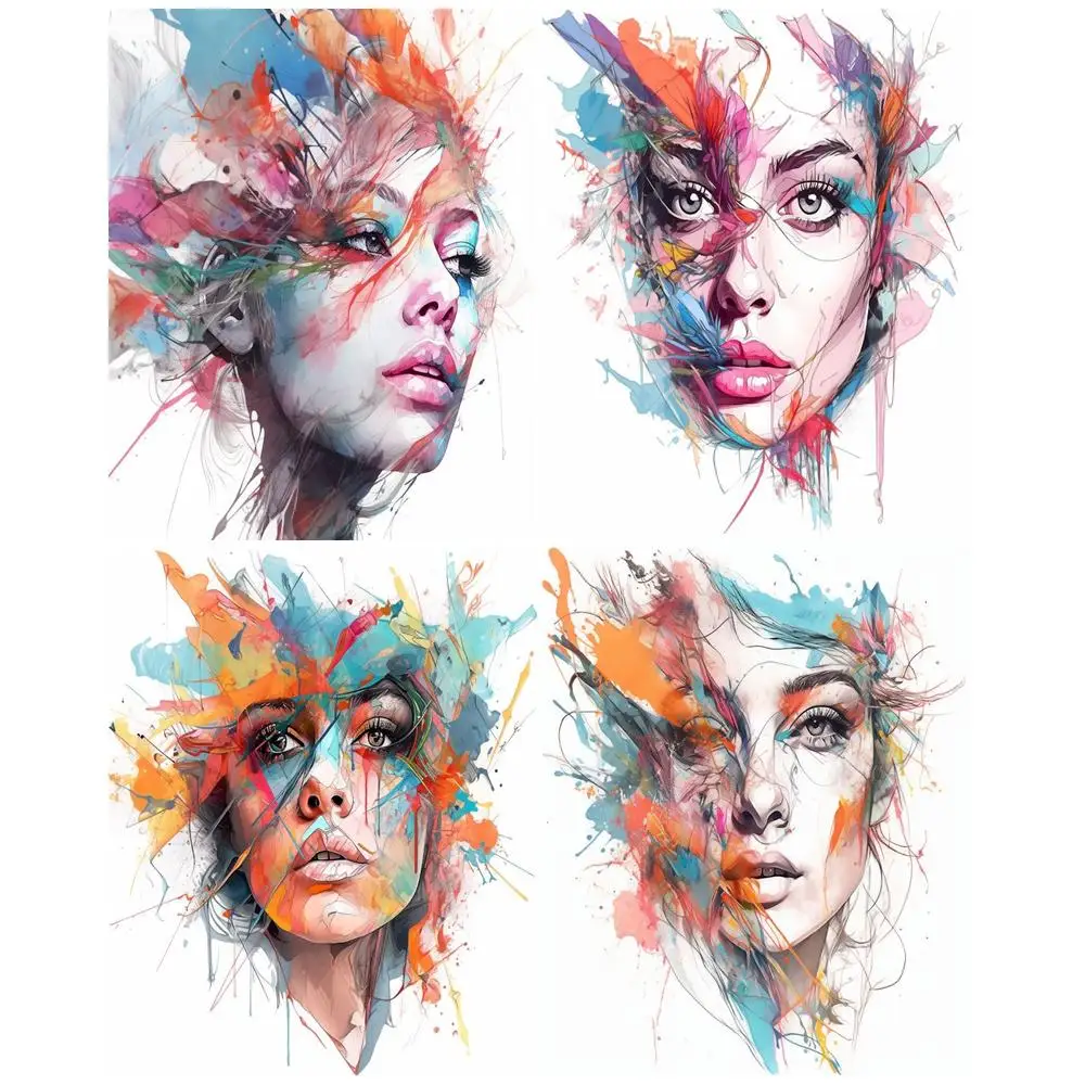 

GATYZTORY Oil Picture By Numbers Kits Diy Gift Colorful Abstract Woman Figure Paint Frame On Canvas Acrylic Drawing Wall Decor C