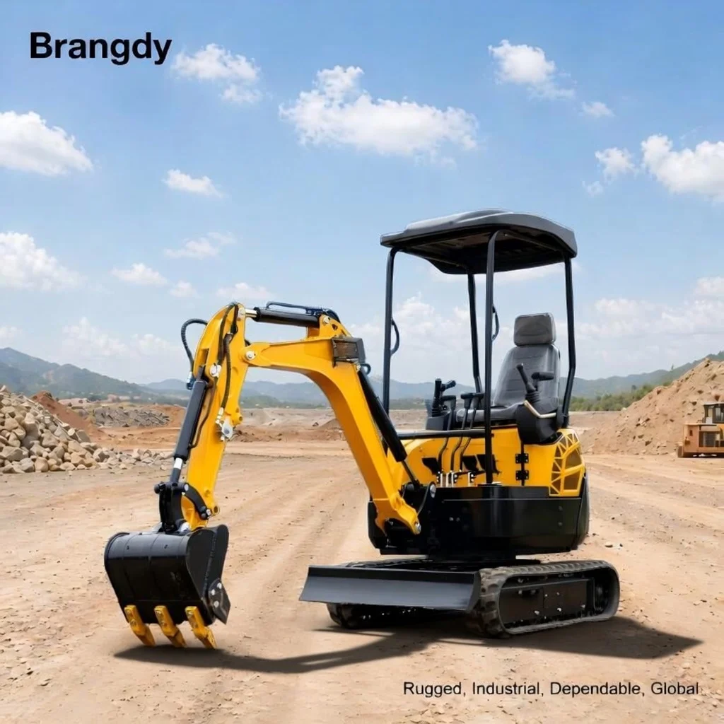 

1.5 Ton Hydraulic Mini Crawler Excavator Compact Small Tracked Digging Machine For Home Farm Landscaping Construction Use