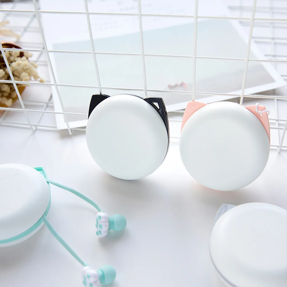 

Cartoon Cat Claw Silicone Earphones Earbuds with Storage Box Cute Gift for Birthday Christmas Earphones