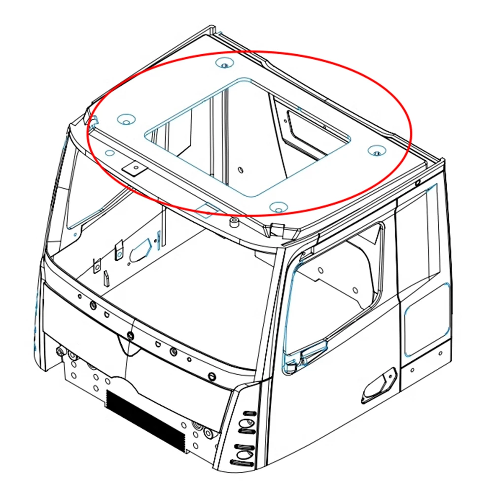 Parti di aggiornamento del vetro anteriore del guscio del camion KABOLITE K3363 HuiNa Model Toy Tamiya Truck accessori generali