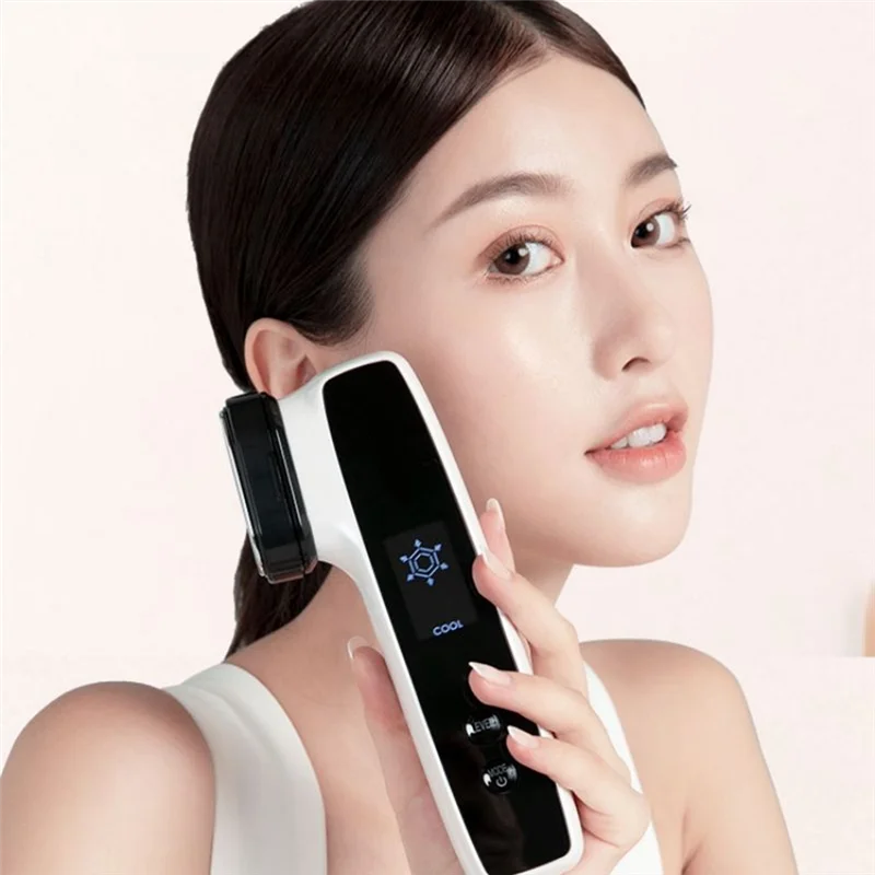 Stabile-RF e EMS Elettrico Viso Massaggiatore LED Photon Therapy Sollevamento Della Pelle Rafforzamento Ringiovanimento Plastica Anti Invecchiamento Rimozione Delle Rughe