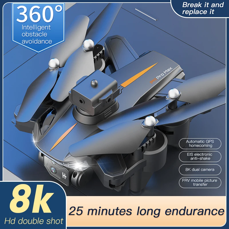 P11S Nuovo Drone RC 8K fotografia omnidirezionale per evitare ostacoli quadcopter controllato elettronico professionale WIFI FPV