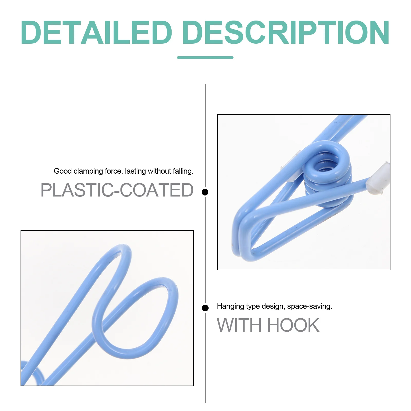 

10pcs Clothes Drying Clip Hanging Type Space-Saving Multi-Clip Clothespin For Kitchen Laundry Outdoor Yard Bathroom Use