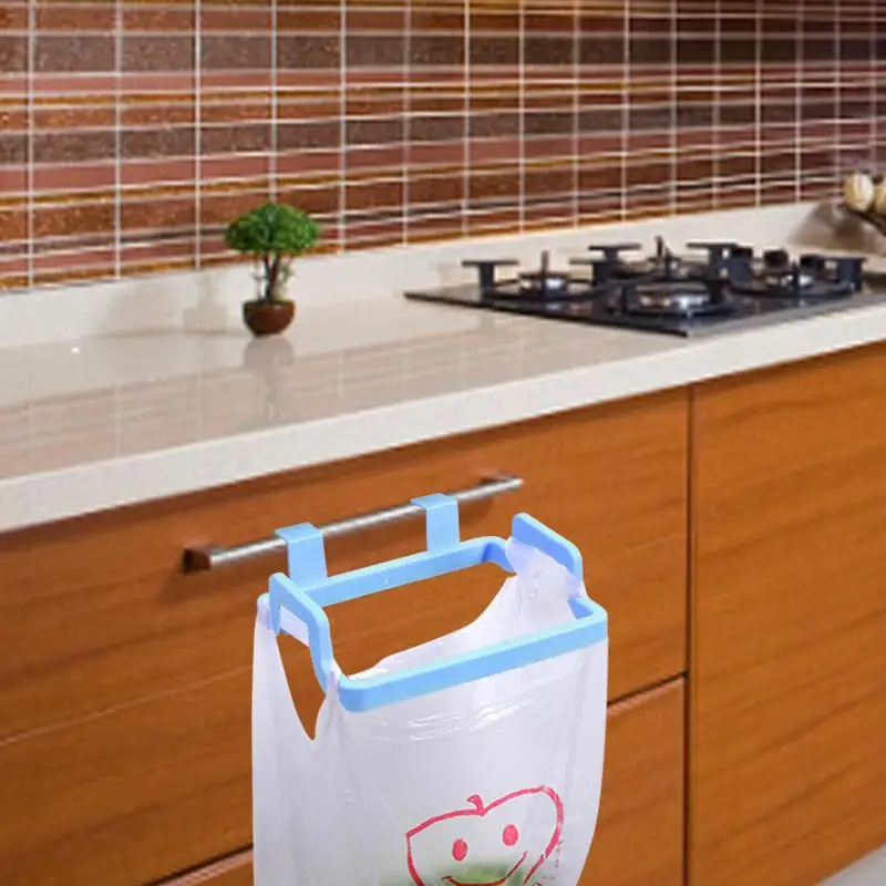 Kosz na śmieci kuchenne drzwi przechowywanie z tyłu plastikowa torba wieszak uchwyt na worek na śmieci wysokiej jakości oszczędność miejsca na tworzywo sztuczne