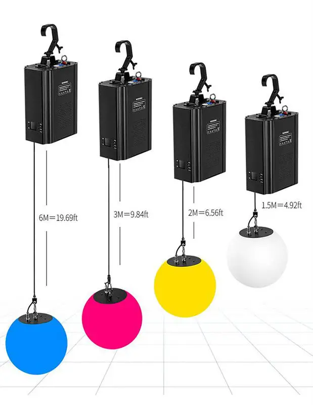 xlighting led lifting ball led kinetic lift ball rgb kinetic lighting system color Kinetic lights