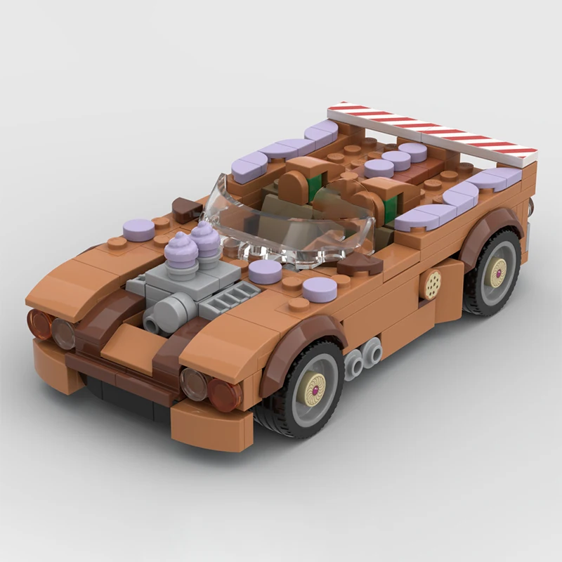 シティスピードチャンピオンモデル MOC ビルディングブリック ビスケットスポーツカー モジュラーテクノロジーギフト ホリデーアセンブル 子供のおもちゃスーツ