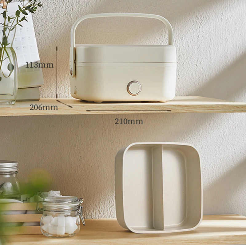 1000ML Lunch Box Elettrico Fornello di Riso Portatile Riscaldamento Bento Box Cibo A Vapore Contenitore di Cottura Pasto Lunch Box Scaldavivande 220V