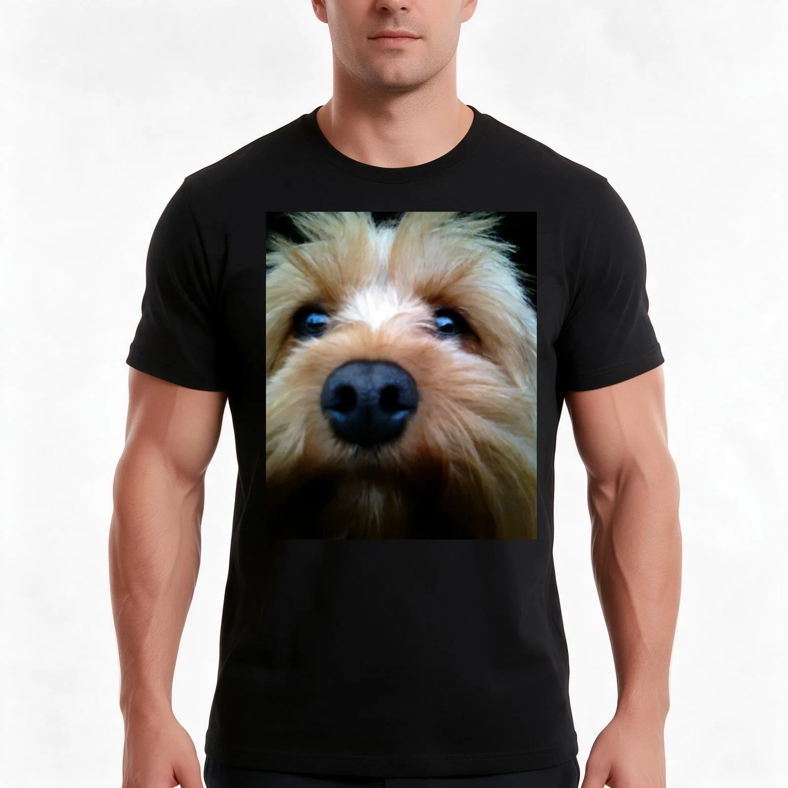 Cute Cockapoo T-Shirt, Summer Casual Cotton Tee, Oversized Streetwear Tops, Vintage Graphic Print, Loose Fit Short Sleeve