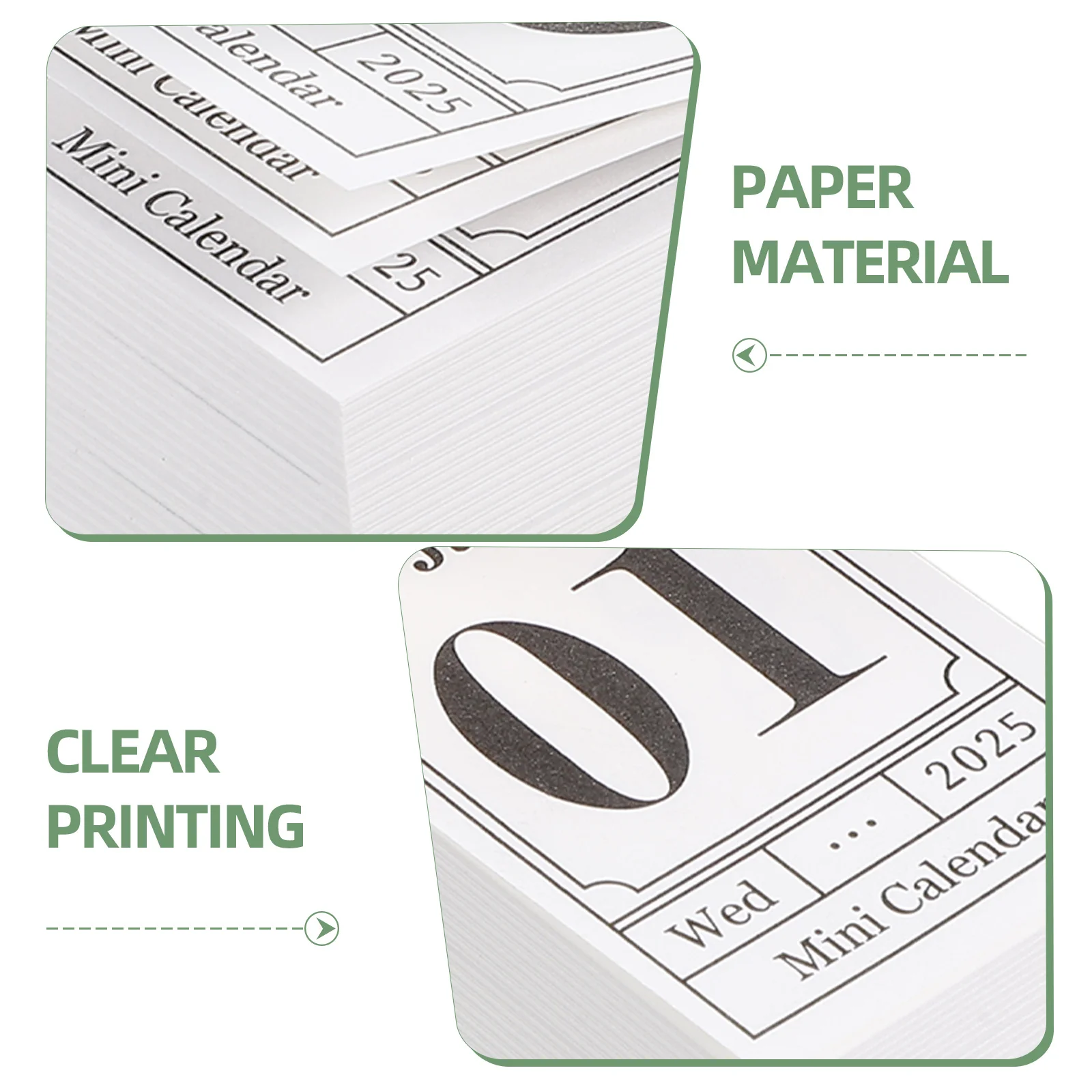 1 Book Mini 2025 Desktop Decor Tearable Office Standing Paper Planner Home Decoration Calendar 2025 Desk Calendar