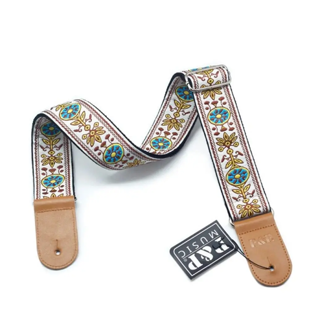 Accessories Embroidered Widening Thickening Bass Belts Guitar Strap Electric Guitar Belts Guitar Belts Guitar Shoulder Belt