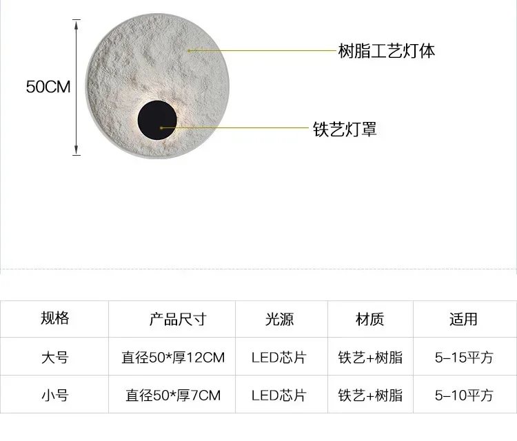 Nordic simplicity, background wall wall lamp, modern art bedroom bedside wall