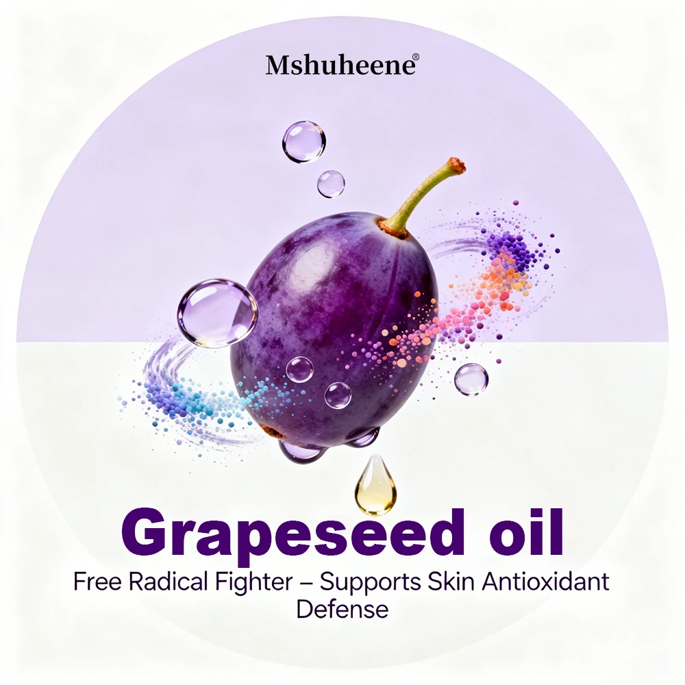 Grape Seed Oil Capsules, with Vitamin E, Coenzyme Q10, Antioxidation, Beauty Care, Support Immune System & Skin Health