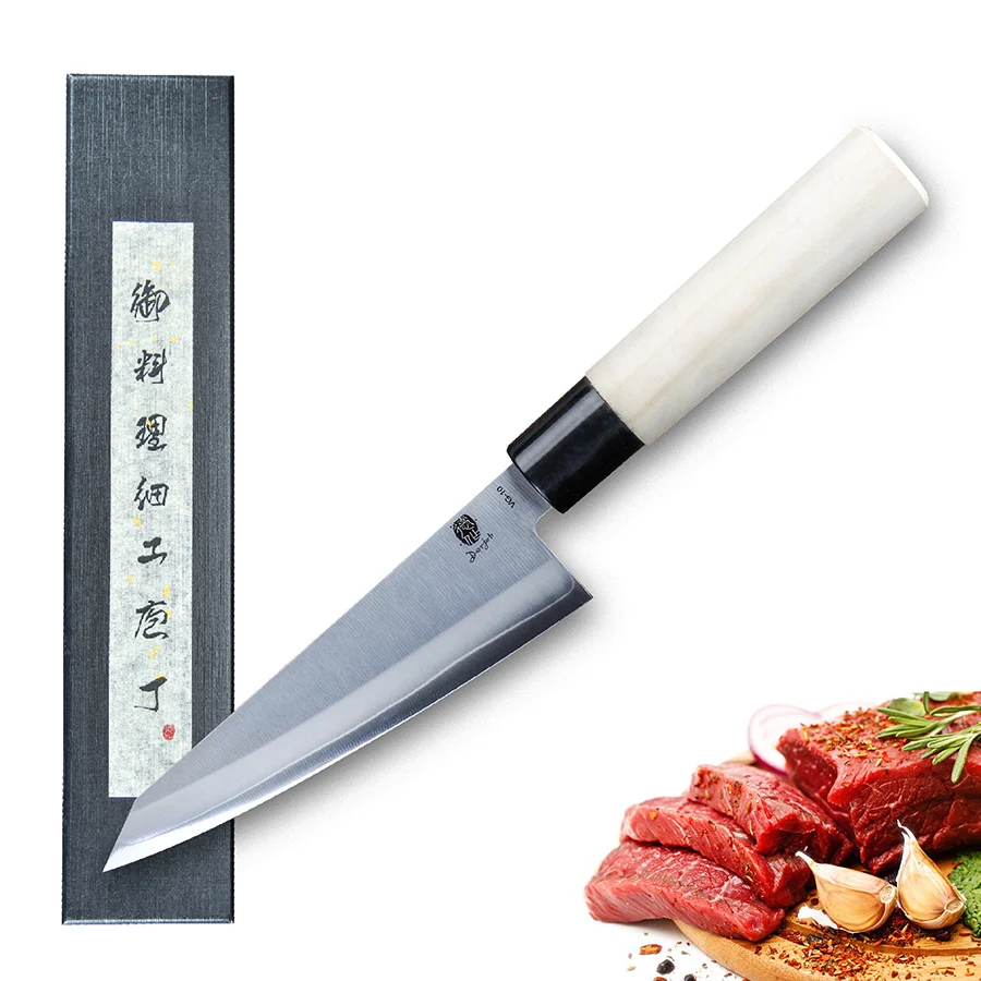 

6.5 Inch Kiritsuke Knife 3-layer Clad Steel VG10 Blade Chef Slicing Sushi Vegetables Cleaver Sashimi Meat Japanese Kitchen Knife
