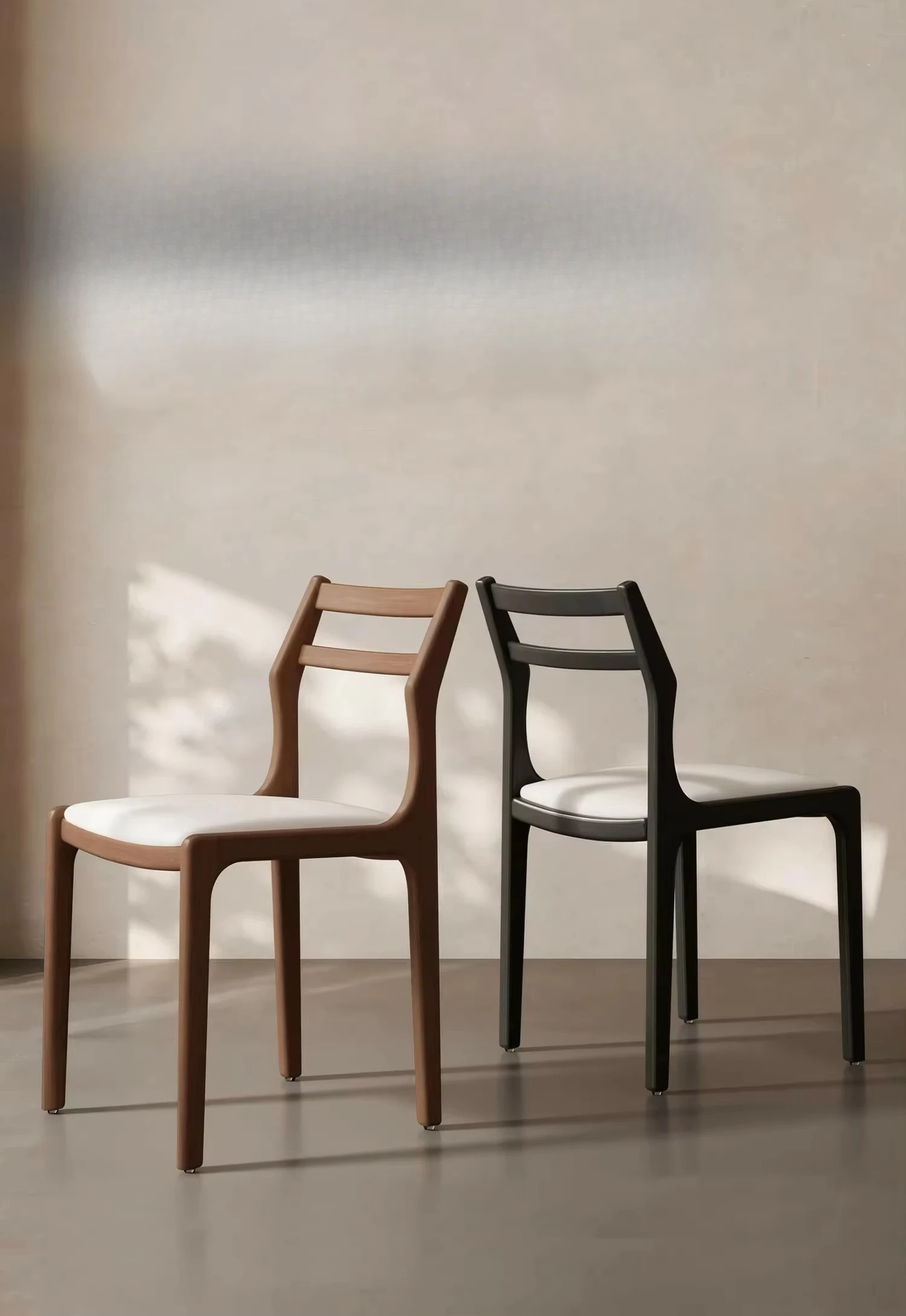 Solid Wood Dining Chairs-Eco-Friendly Waterproof Durable Customizable Sizes & Colors Antique Design for Home Hotel Outdoor Use