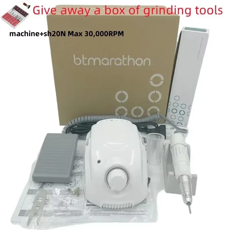 65W Elektrische Nagelboor STERKE 210 Kampioen-3 Micromotor Schakelkast DC 30V 35000 RPM H200 Handvat Freesmachine manicure Machin