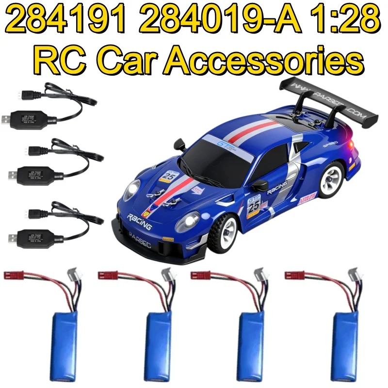 

284019 RC Car Battery 284019 284191 Car Spare Parts 7.4V 400mAh Battery USB Accessories For 284019 High Speed RC Car Battery