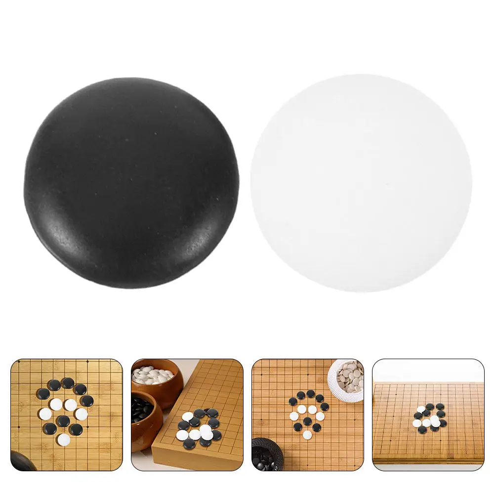 

360Pcs Resin Go Game Pieces Fine Crafted Polished Finish Ideal for Go Enthusiasts Board Game Collectors School Supplies Home