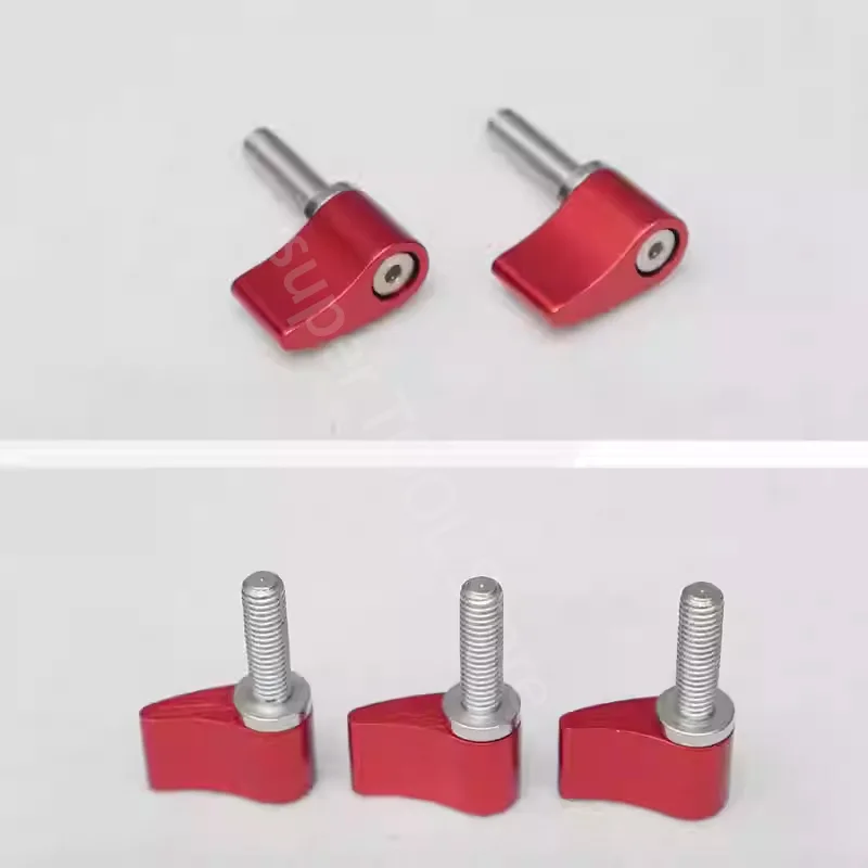 1Pcs Aluminum Alloy Small Angle Adjustable Handle Screw Comma Shaped Short Handle Adjustment Fixed Handle M4 M5 M6 1/4
