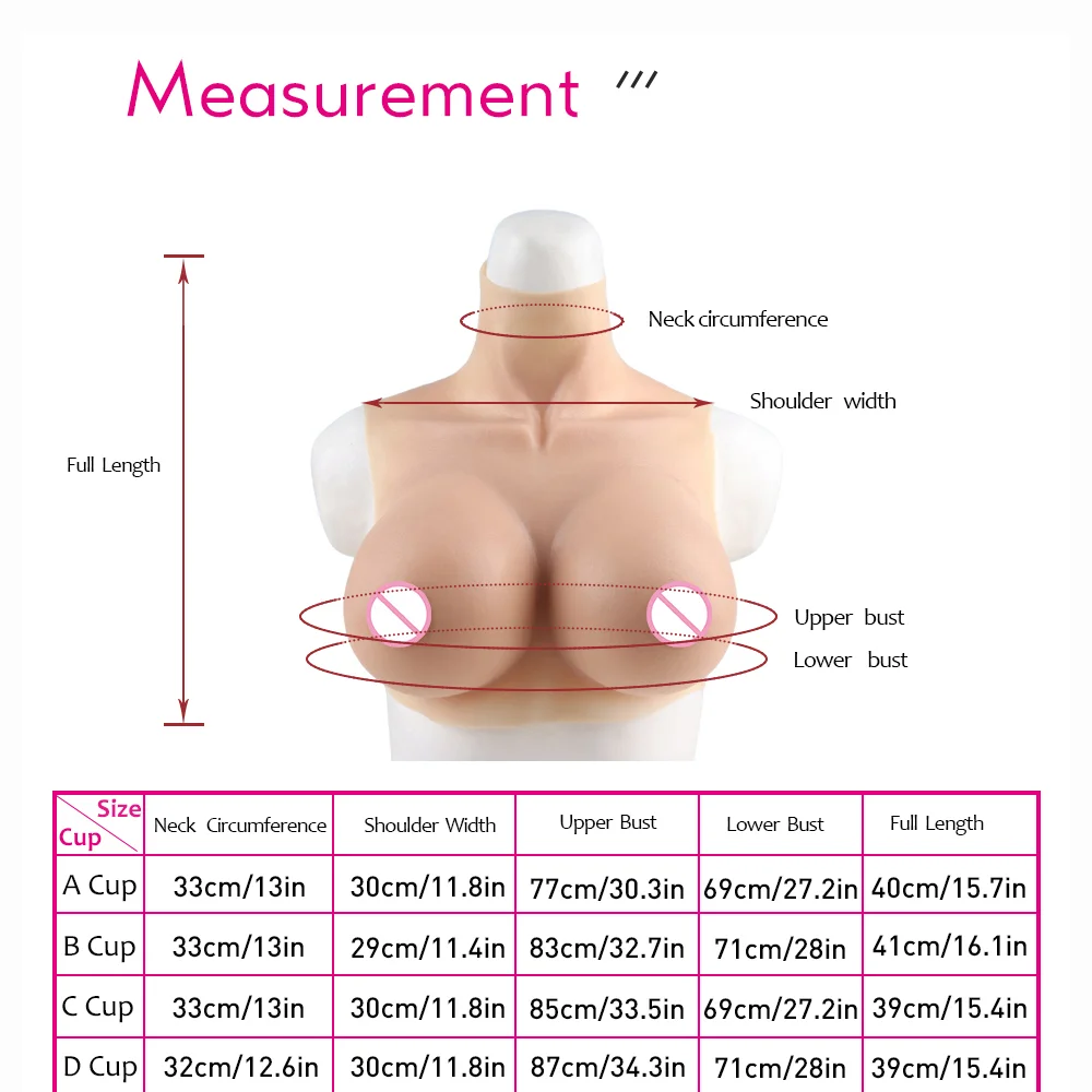 Tgirl Fake Boobs Big Chest Silicone Breasts Implant Enhancer Crossdresser Transgender Dragqueen Tranvestismo Sissy False Chest H