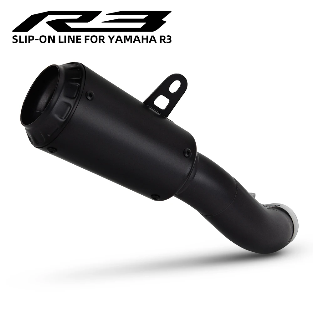 

Мотоциклетный выхлопной глушитель из нержавеющей стали для гоночной линии, оригинальный коллектор для Yamaha YZF R25 R3 MT03 2015-2025