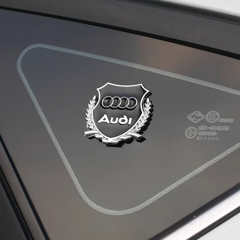 3D Metal Car Interior Dekoration Stickers Badges Auto Styling For Audi A3 8L 8V 8P A4 B5 B6 B7 B8 A5 A6 C5 C6 C7 A7 A8 D3 Q5 Q7