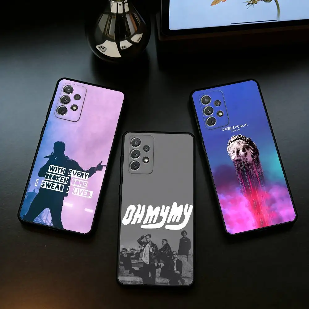 

Pop Rock Band Onerepublic Phone Case For Samsung Galaxy A73,A72,A71,A70,A53,A52,A51,Soft Silicone Black Cover